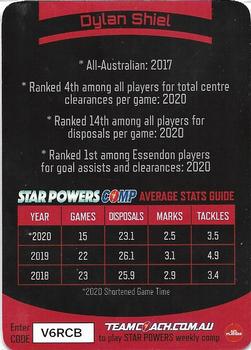 2021 Team Coach AFL - Star Powers Silver #SP-22 Dylan Shiel Back